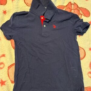 U.S. Polo Assn. Navy Polo with Red Trim